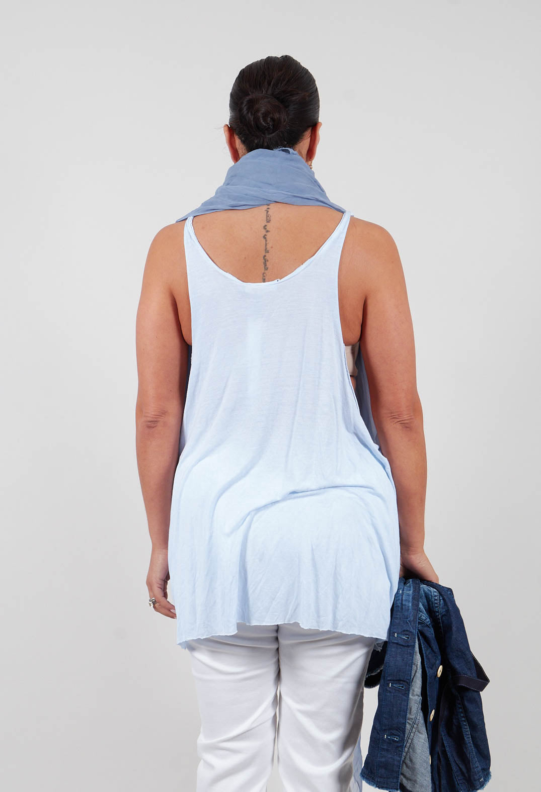 Loose Tank Top in Ice Blue