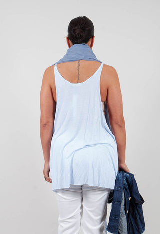 Loose Tank Top in Ice Blue