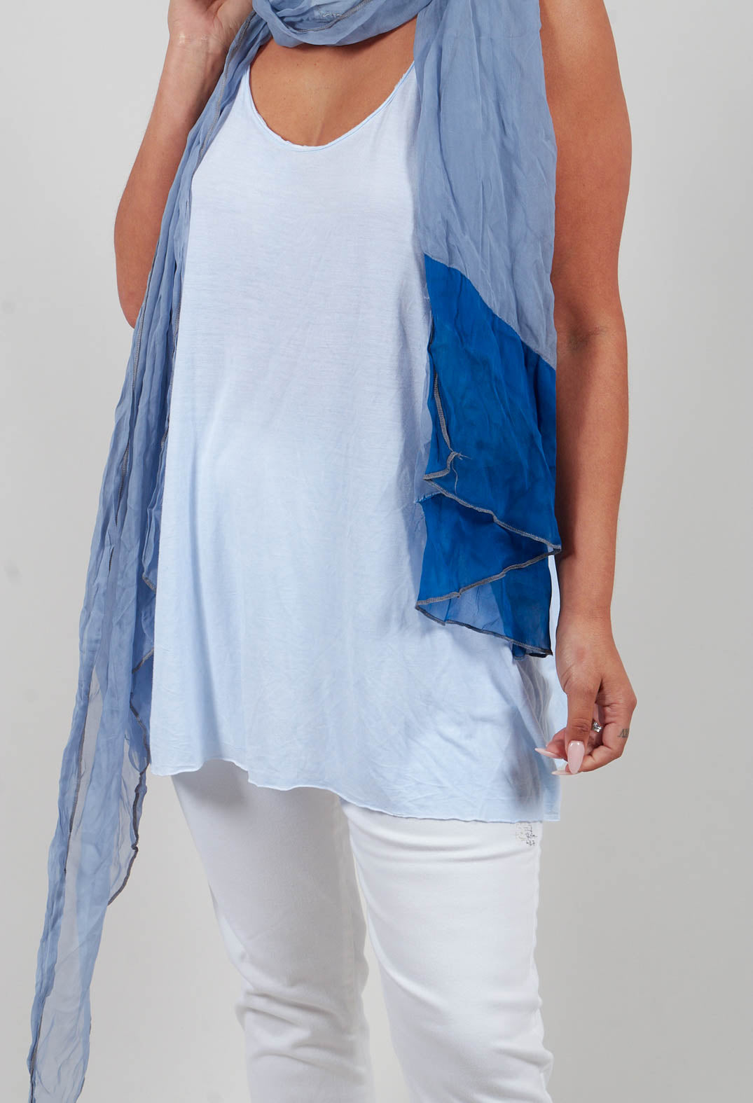 Loose Tank Top in Ice Blue