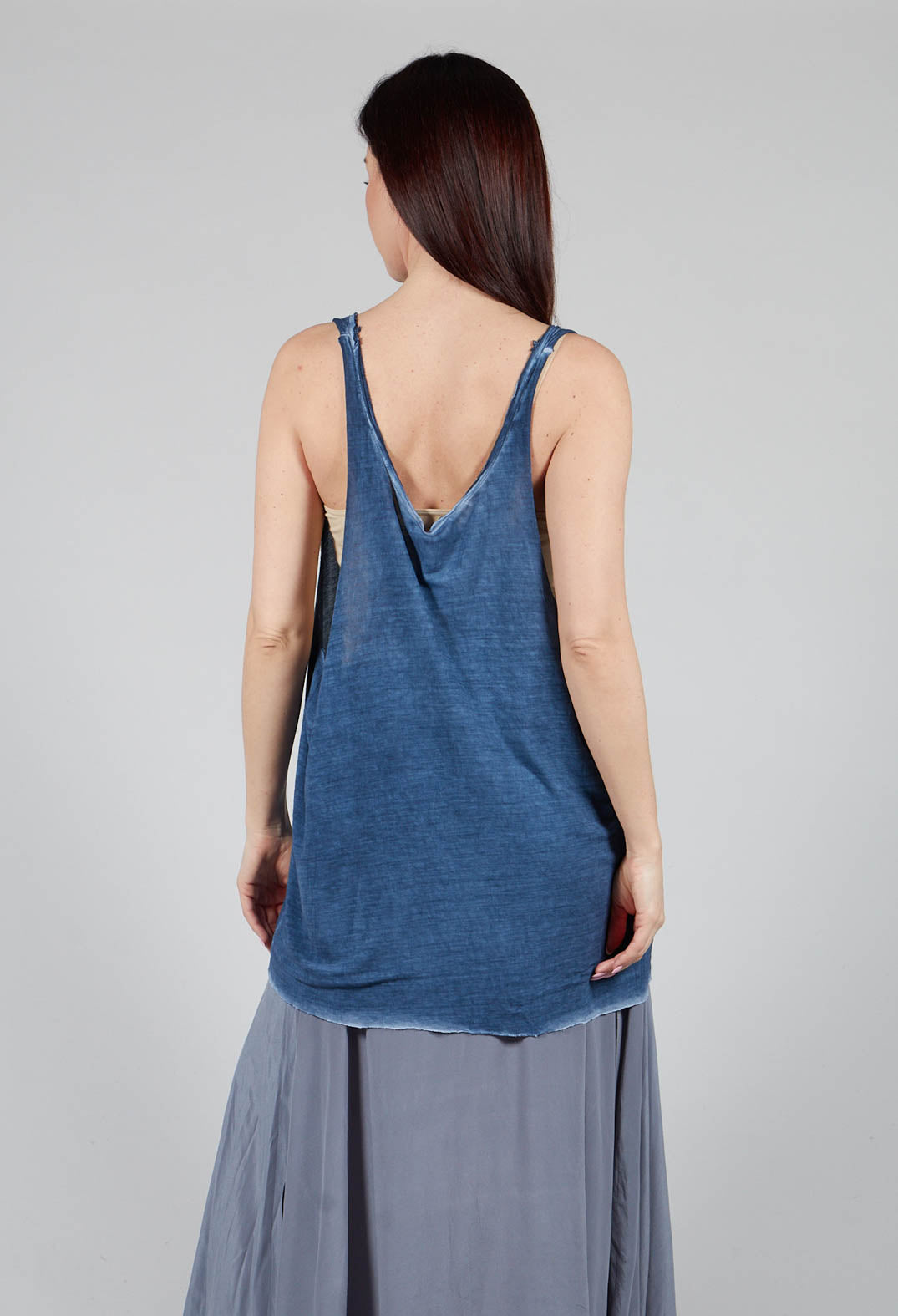 Loose Tank Top in Indigo