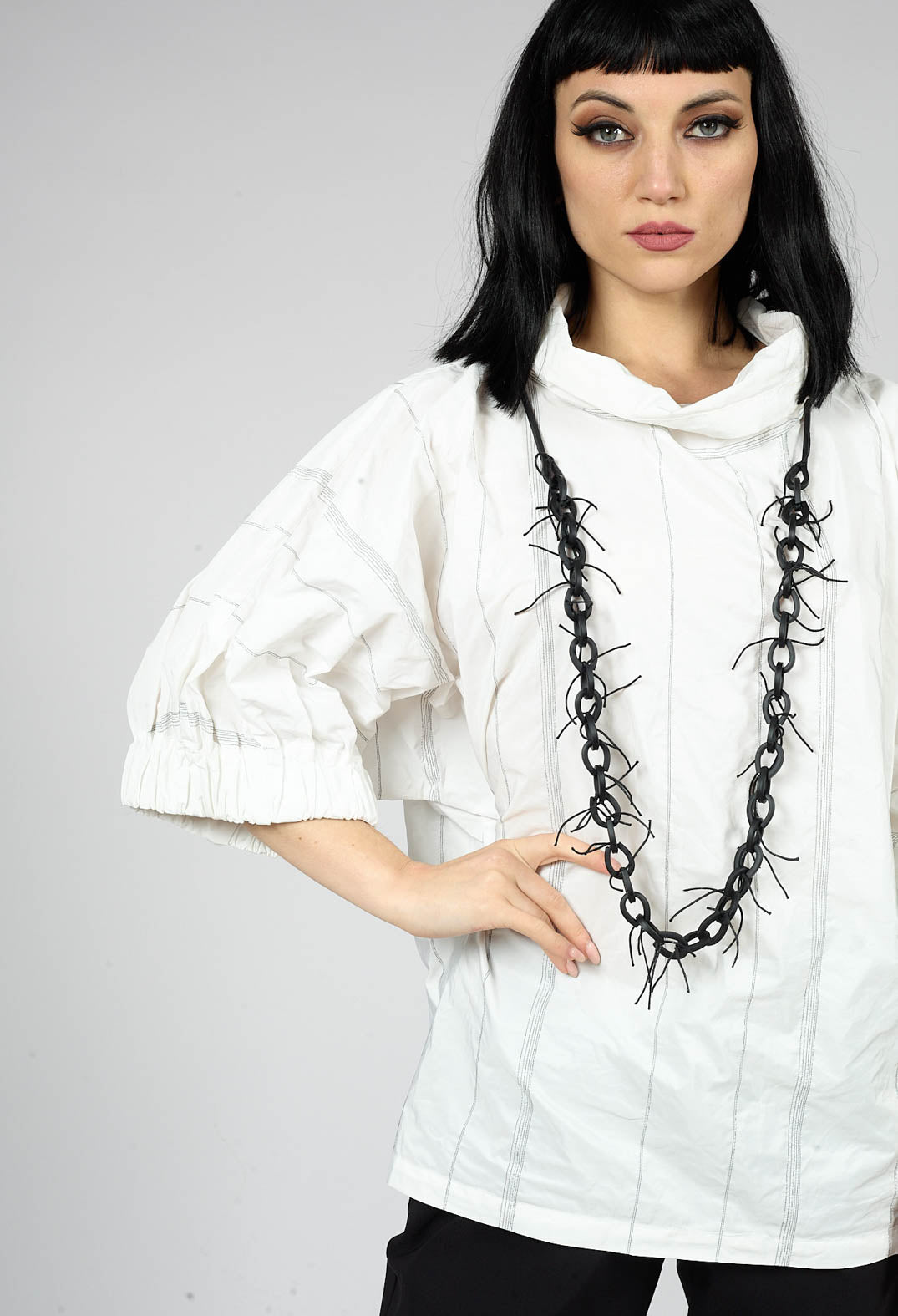 Oleg Top in White Black