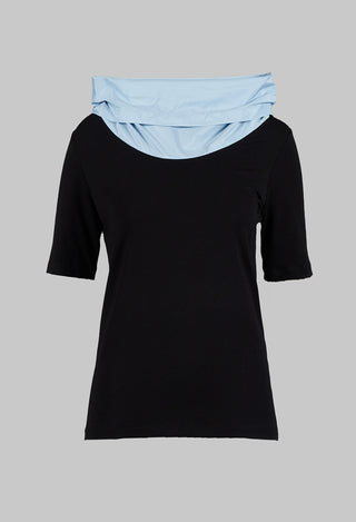 Dim Shirt in Black Light Blue