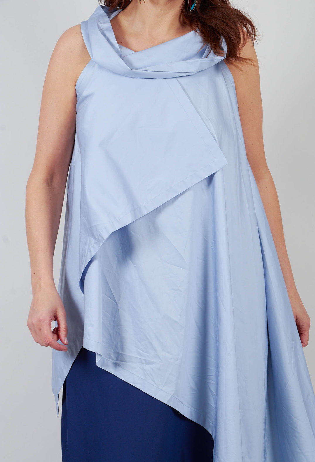 Flat Tunic in Light Blue