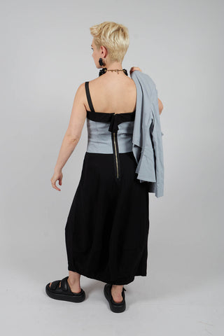 Cimik Dress in Black Grey