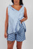 Edig Shorts in Grey Blue