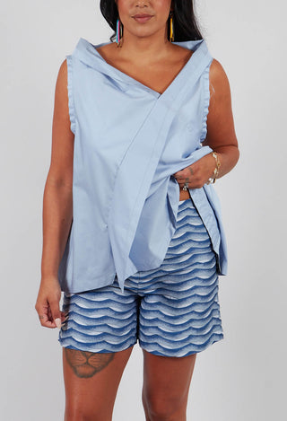 Edig Shorts in Grey Blue