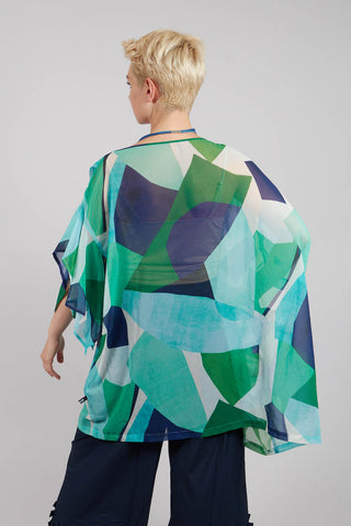 Reni Blouse in Blue Green