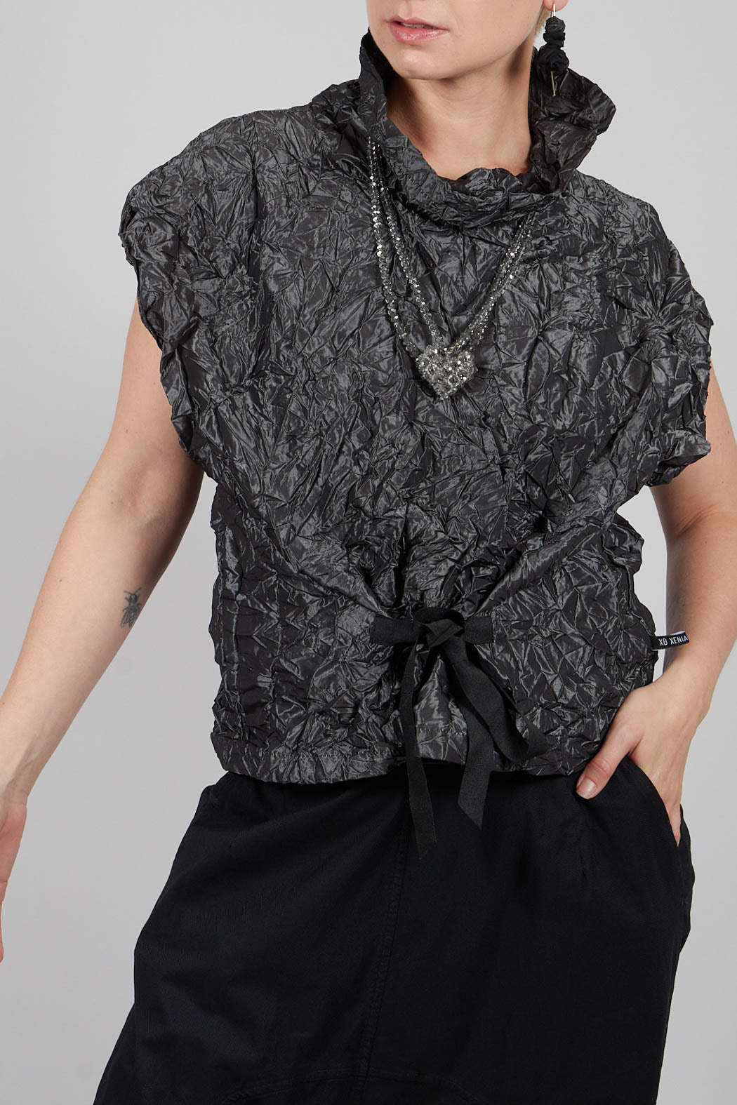 Dizi Top in Dark Grey