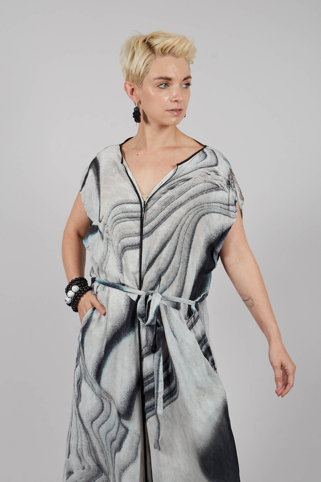 Sava Overalls in Grey Blue