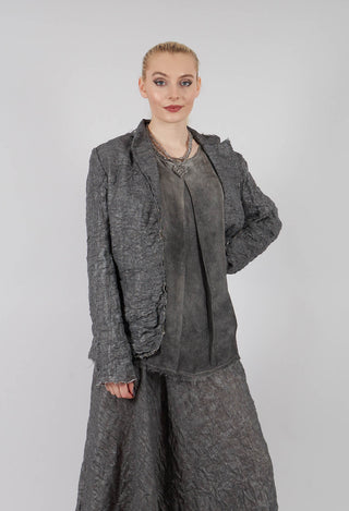 Textured Blazer in Grey