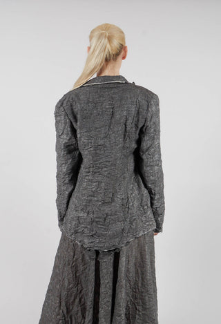Textured Blazer in Grey