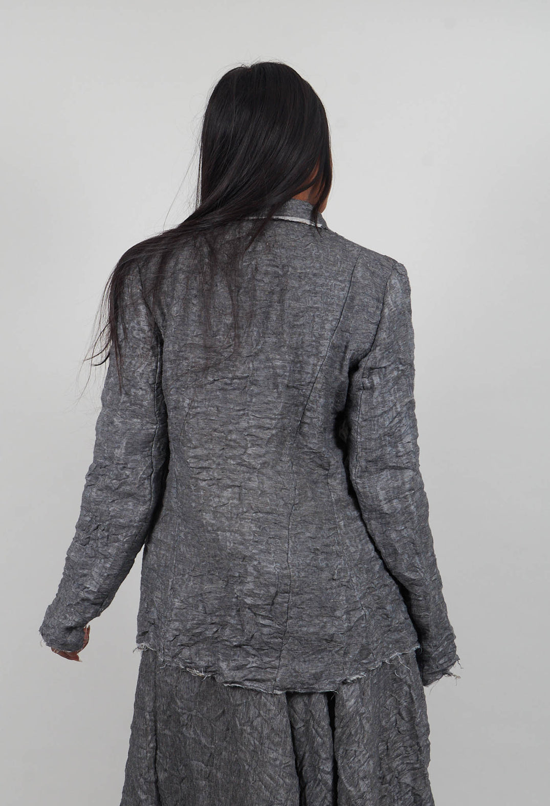 Textured Blazer in Grey