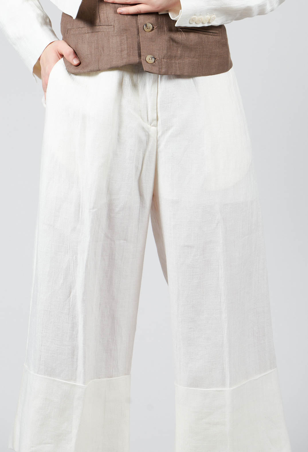 Pants Peressuti in Latte