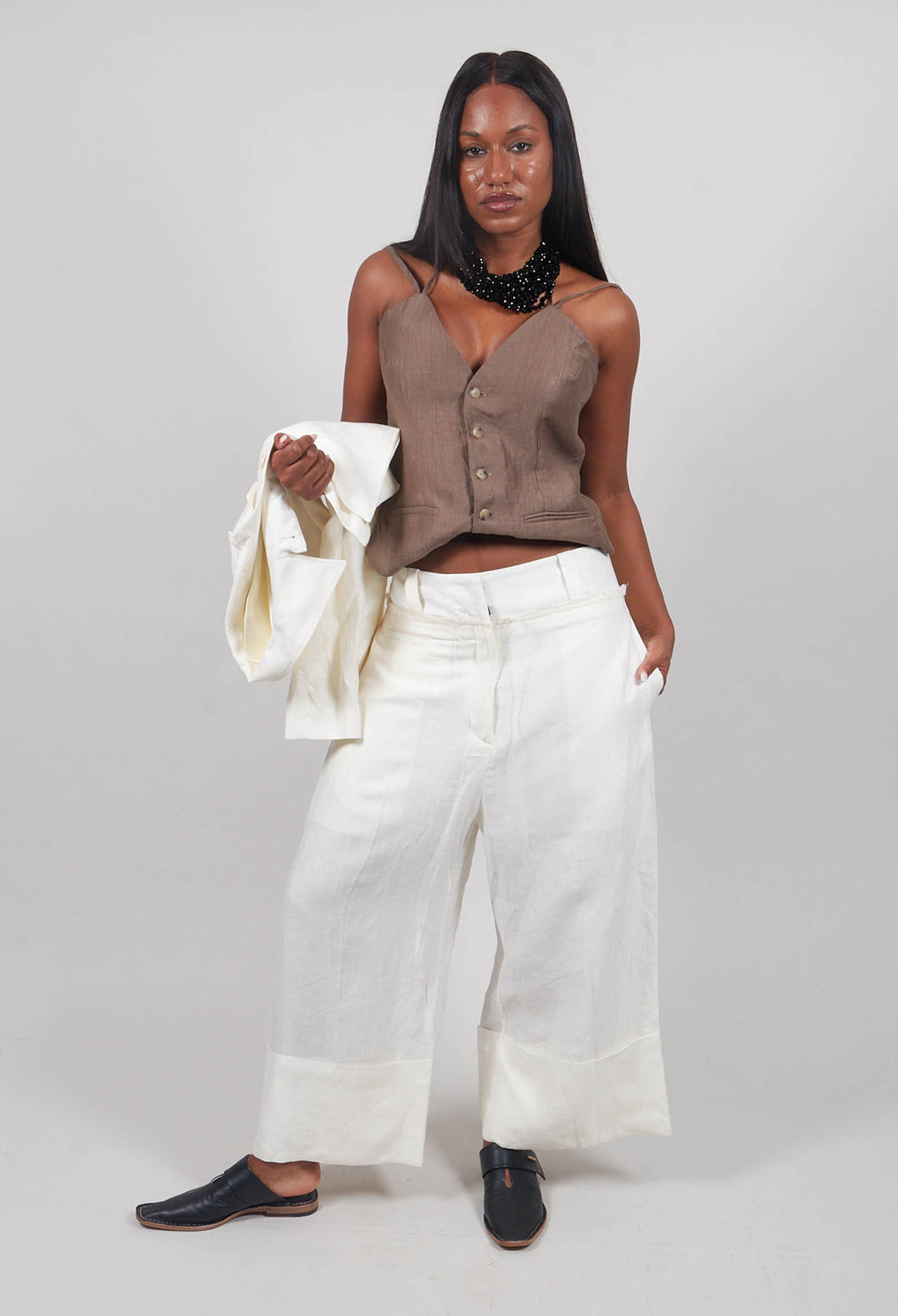 Pants Peressuti in Latte
