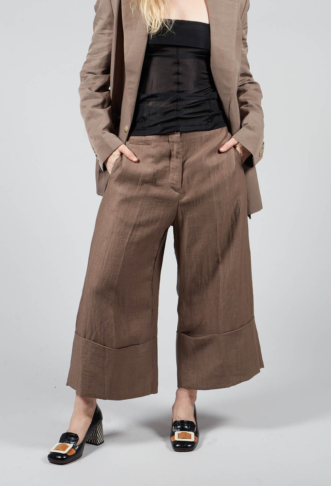 Pants Peressuti in Pecan