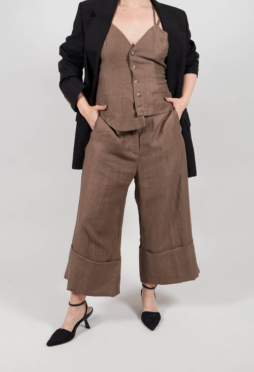 Pants Peressuti in Pecan