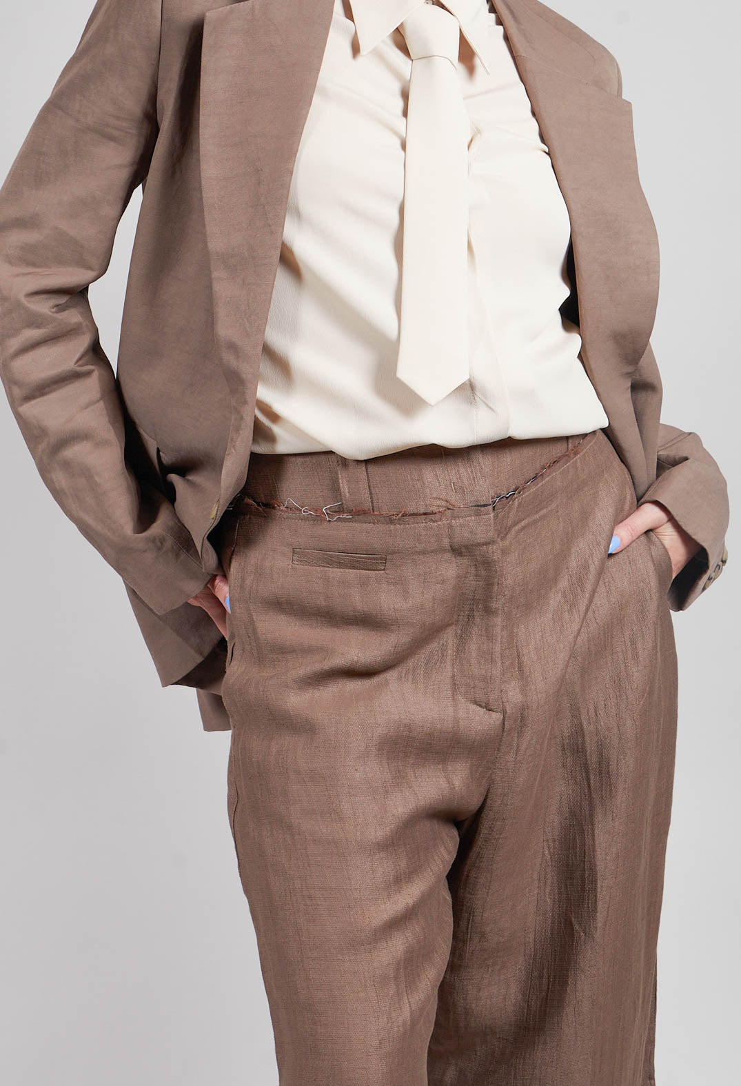 Pants Peressuti in Pecan