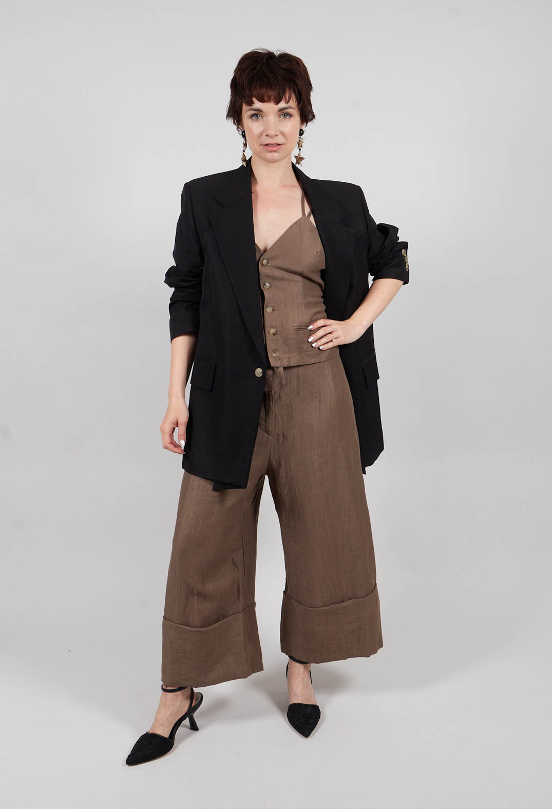 Pants Peressuti in Pecan