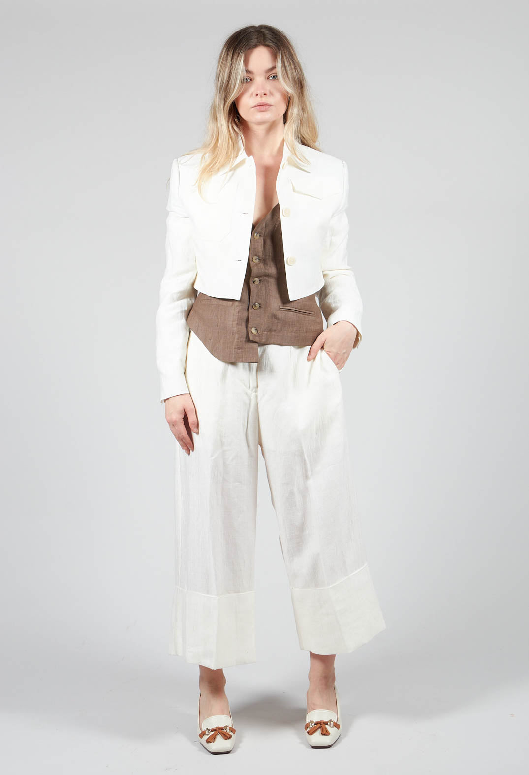 Jacket Peressuti in Latte