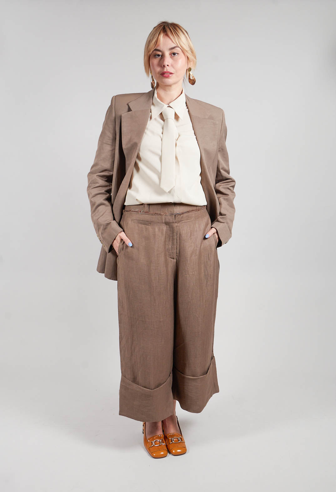 Pants Peressuti in Pecan