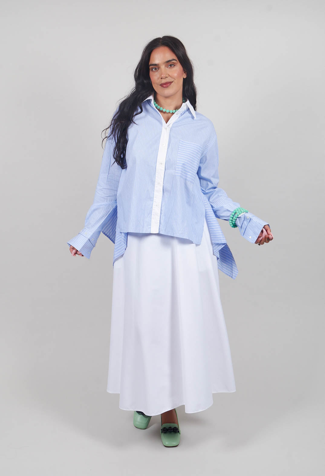 A-Line Skirt in White