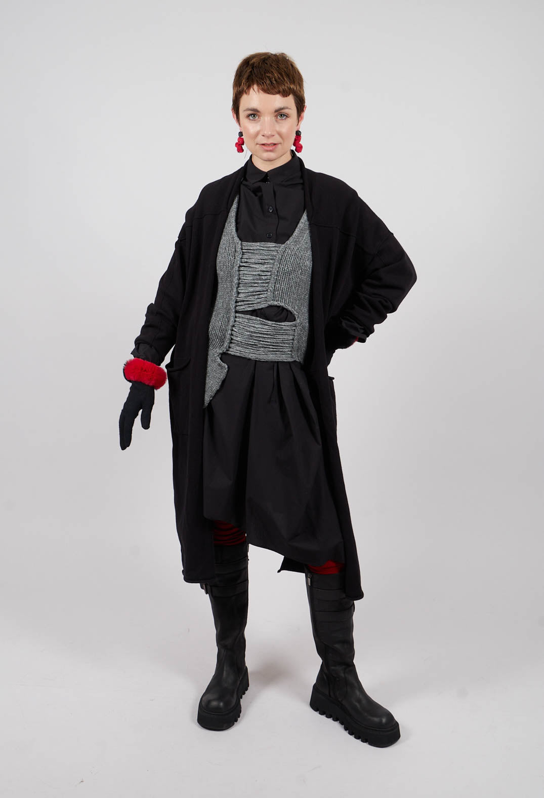【90%OFF】ISABEL BENENATO カーディガン Isabel Benenato Long Cardigan in Black | Olivia May