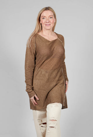 Asymmetric Knit in Hazelnut