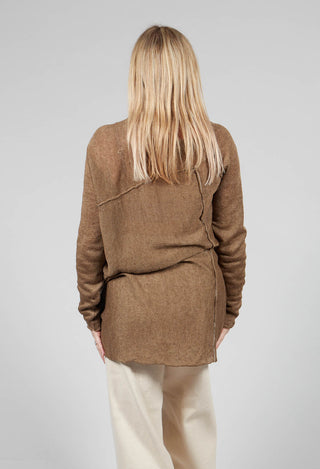 Asymmetric Knit in Hazelnut