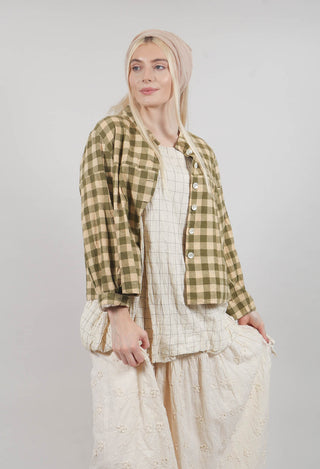 Poe Jacket in Carreaux Vert