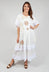 Crochet Detail Dress in White
