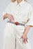 Elasticated Natural Woven Belt with Multicolour Buckle