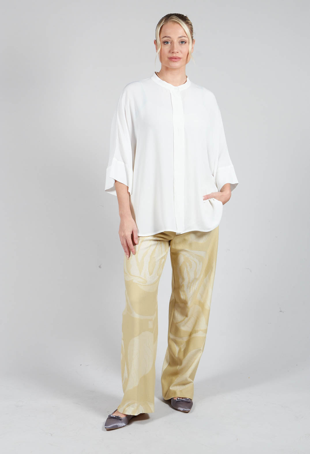 Longline Shirt in White