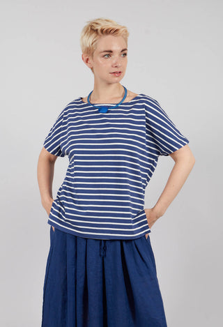 Ibisco R Stripe T-Shirt in Officina