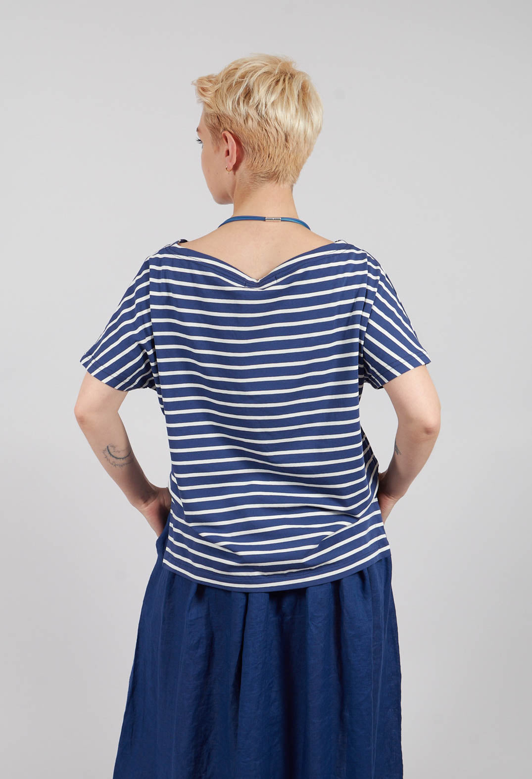 Ibisco R Stripe T-Shirt in Officina