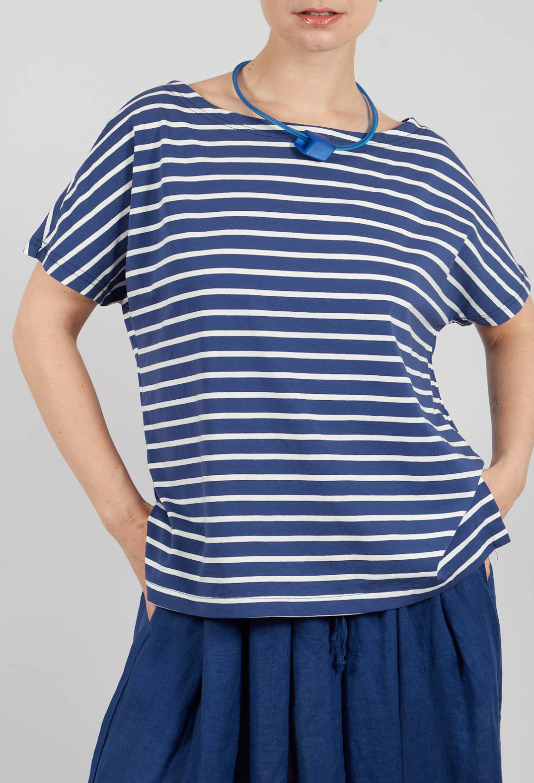 Ibisco R Stripe T-Shirt in Officina