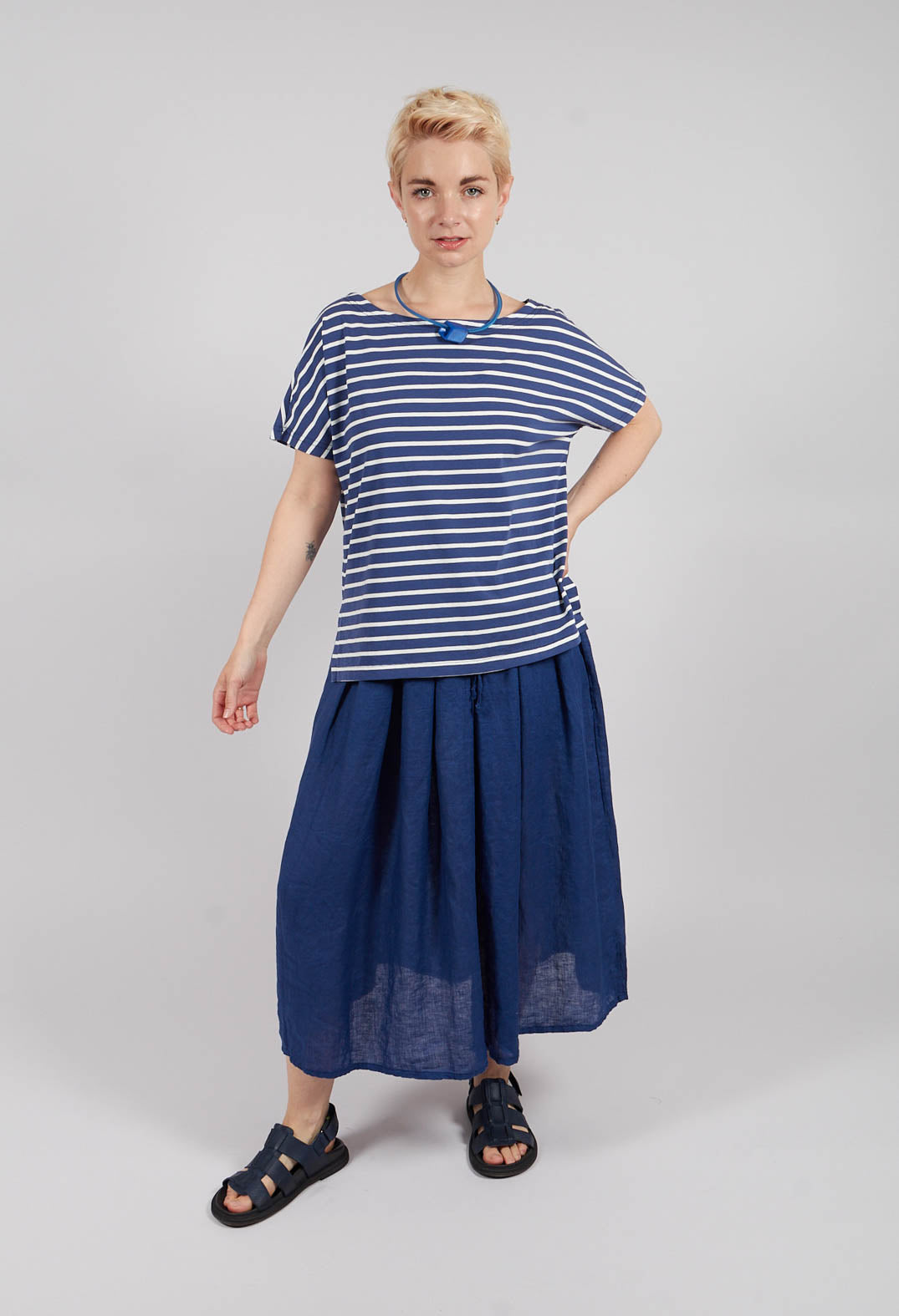 Ibisco R Stripe T-Shirt in Officina