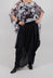 Asymmetric Hem Skirt in Nero