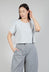 Cropped T-Shirt in Perle