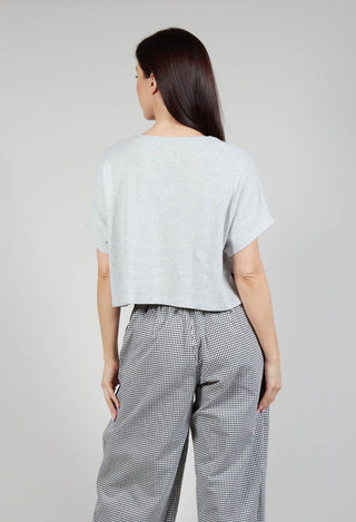 Cropped T-Shirt in Perle