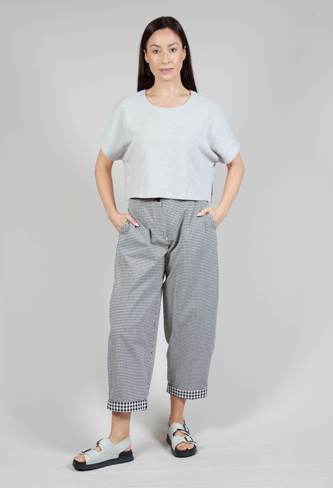 Cropped T-Shirt in Perle