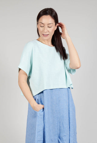 Cropped T-Shirt in Jade