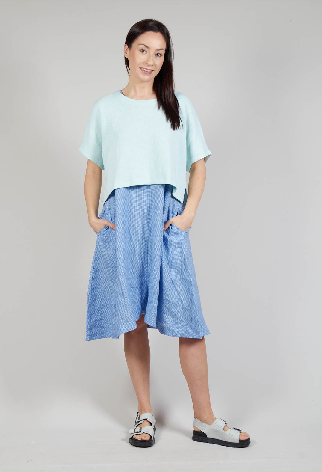 Cropped T-Shirt in Jade