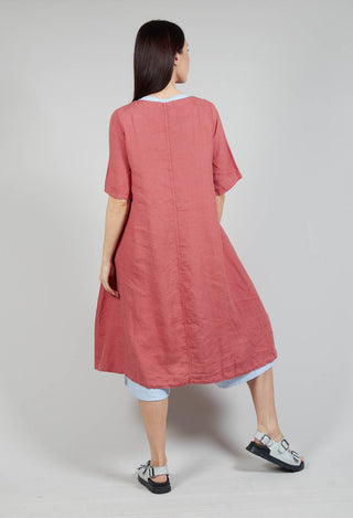 Short Sleeve Dress in Terracotta