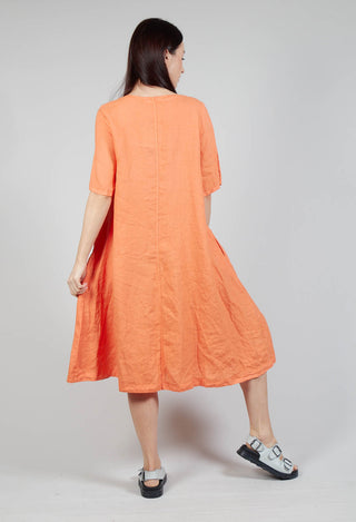 Short Sleeve Dress in Peach
