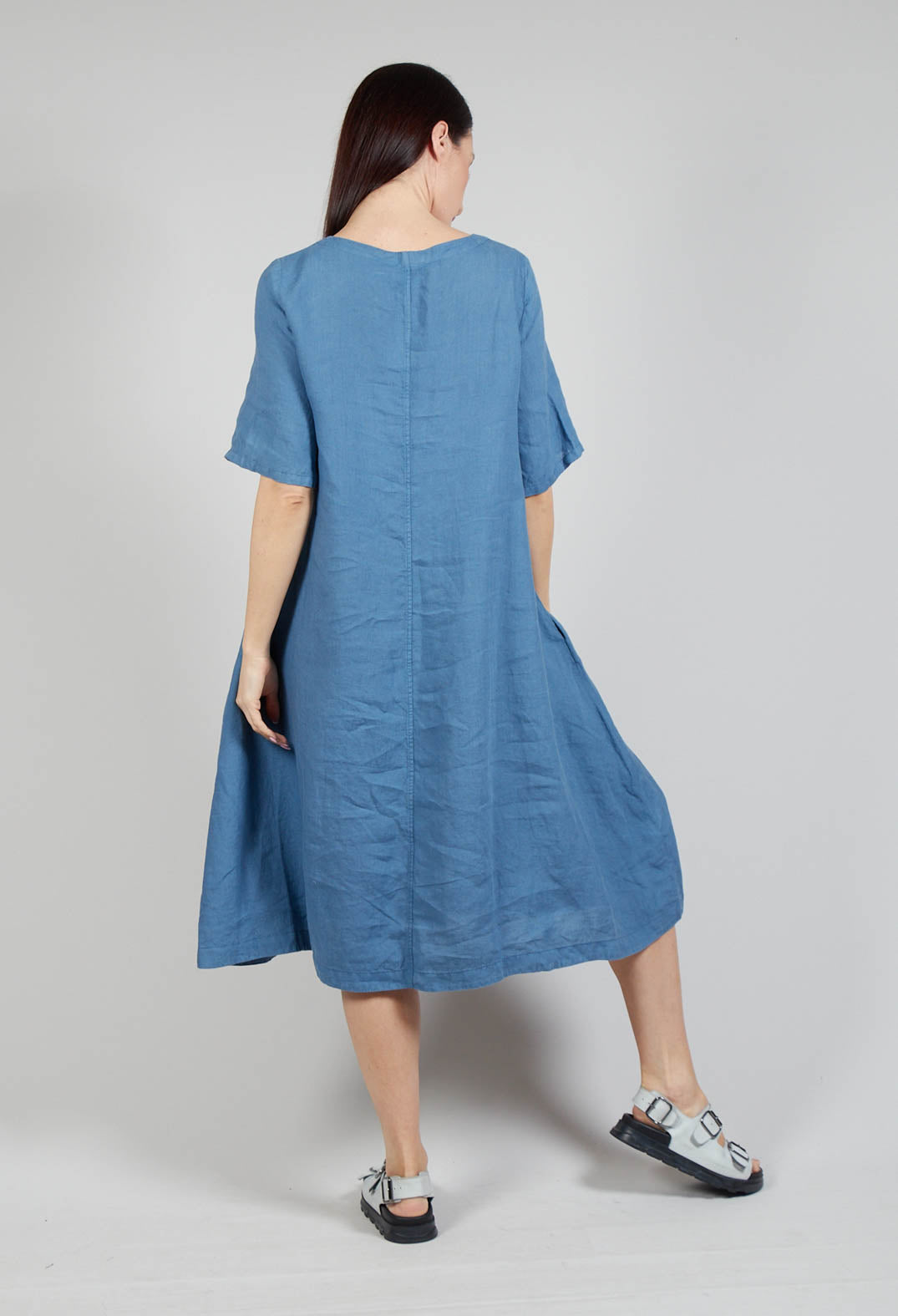 Short Sleeve Dress in Denim