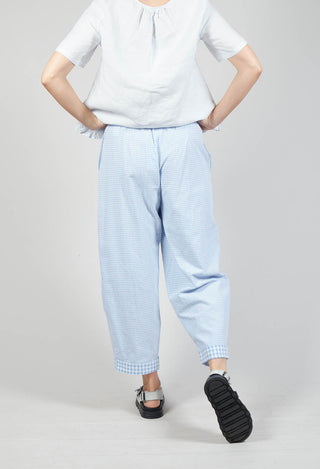 Cropped Trousers in Nuage Check