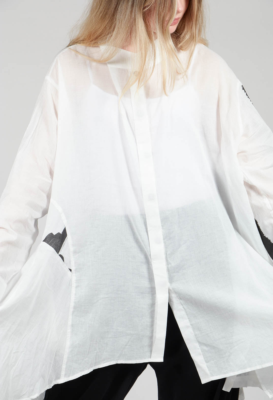 Lightweight A-Line Shirt in White