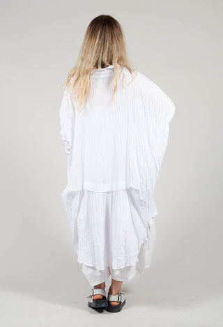 Oversized Longline Shirt in White