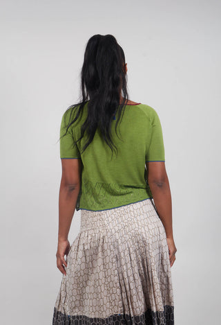 Girlie Lace Top in Dark Citron