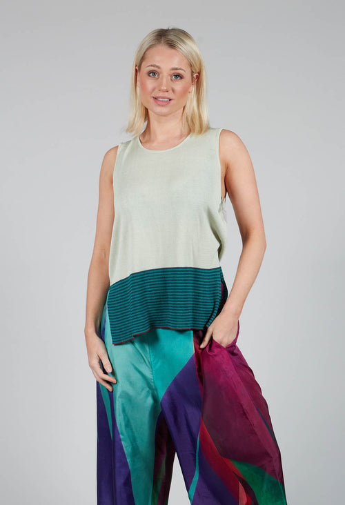 Sleeveless Top in Aloe Green